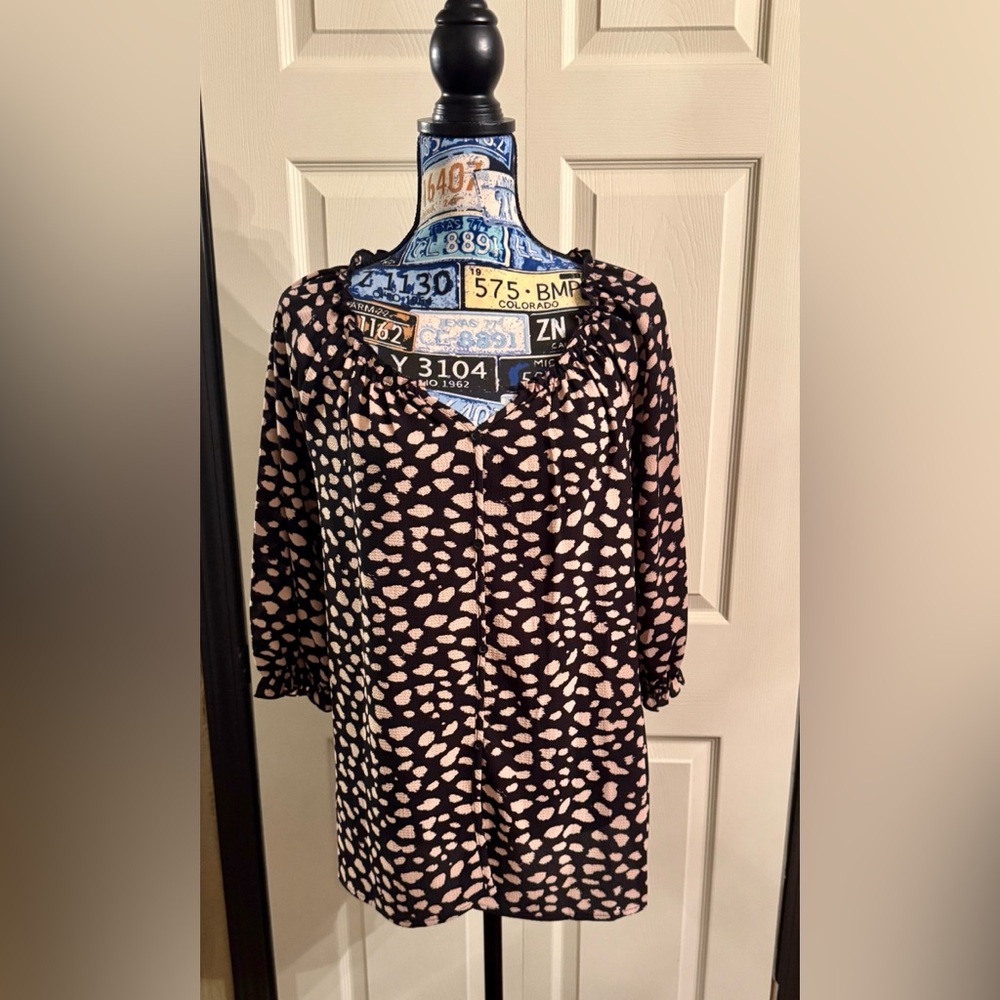Animal print top .